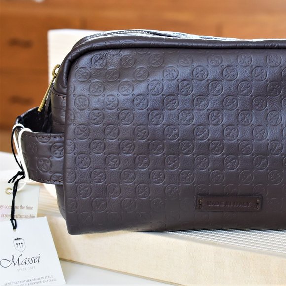 MASSEI Other - NWT Mens Made in Italy leather Massei Toiletry bag